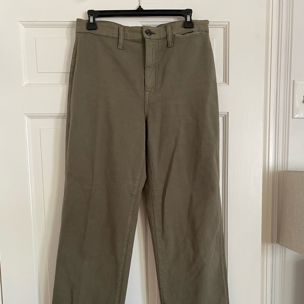 Green Jcrew Trousers